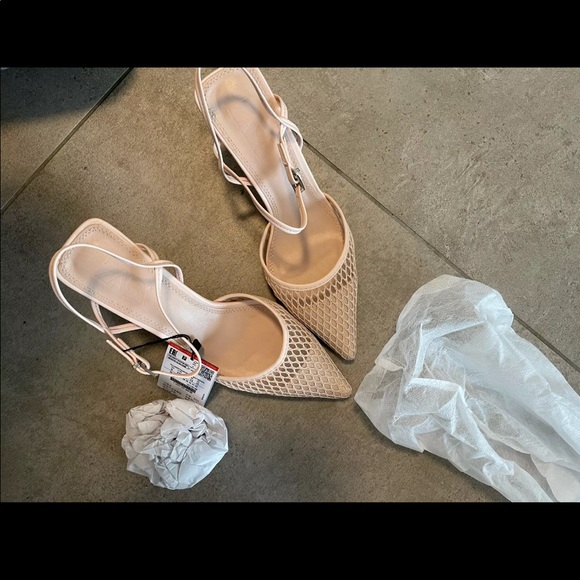 zara mesh sandals